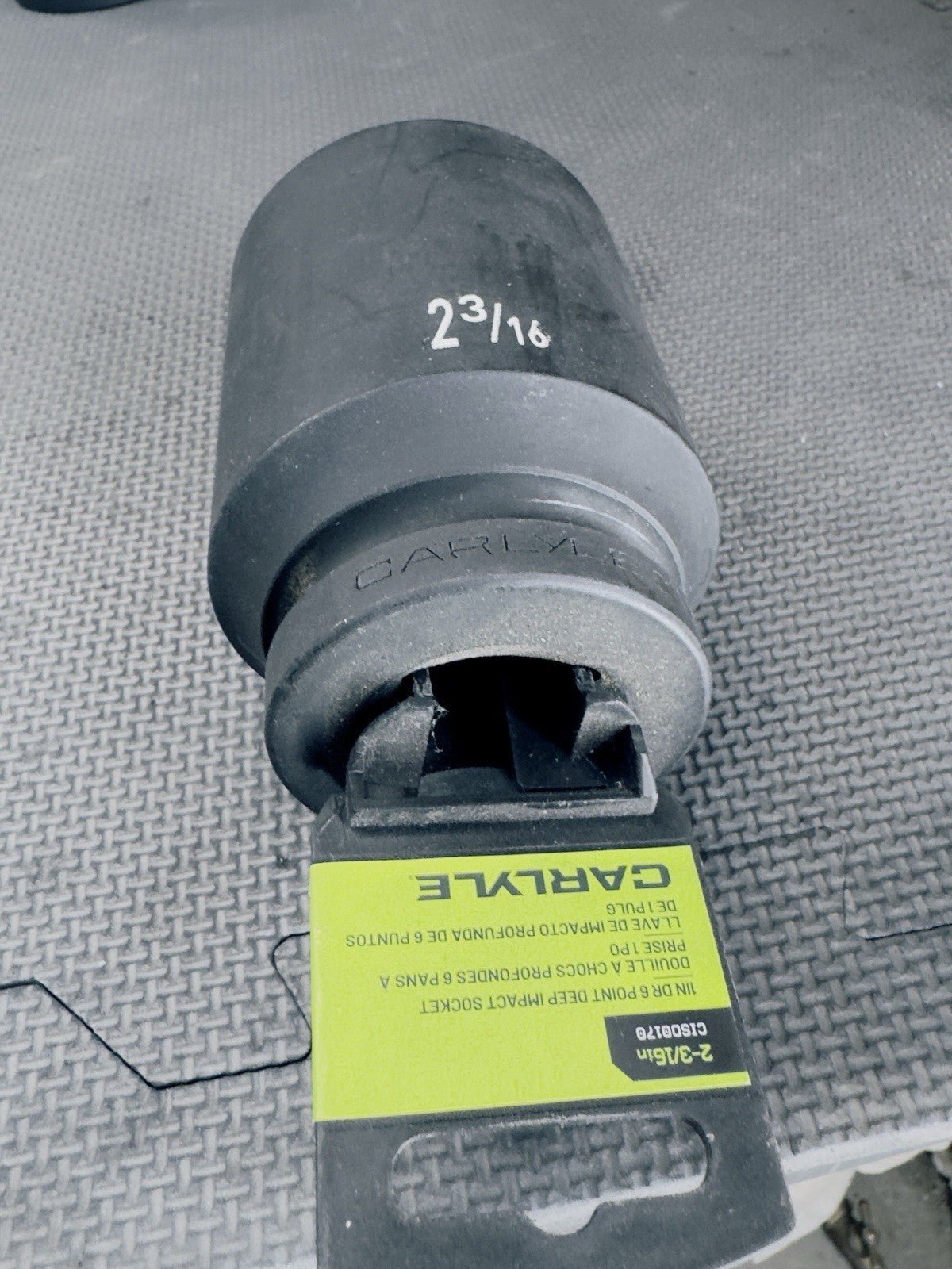Deep Impact Socket 2-3/16” -6 Pt Chrome Moly W/ Mag Phos Finish Lifetime Warr! - Kru’s Katch
