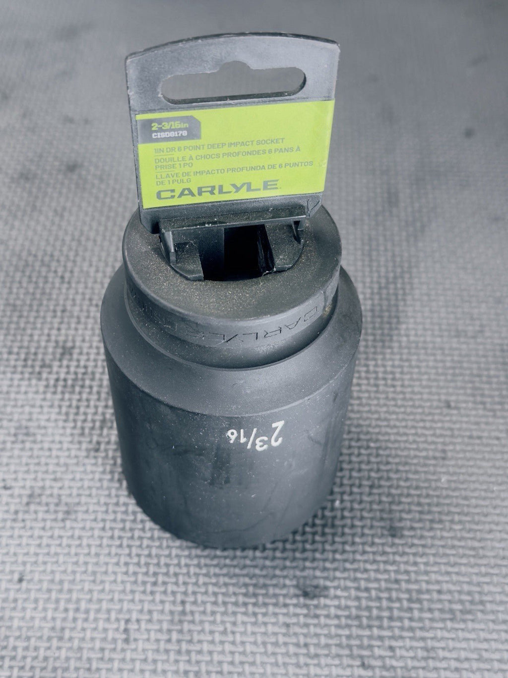 Deep Impact Socket 2-3/16” -6 Pt Chrome Moly W/ Mag Phos Finish Lifetime Warr! - Kru’s Katch