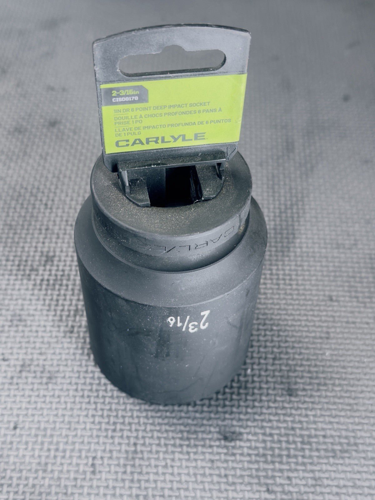 Deep Impact Socket 2-3/16” -6 Pt Chrome Moly W/ Mag Phos Finish Lifetime Warr! - Kru’s Katch