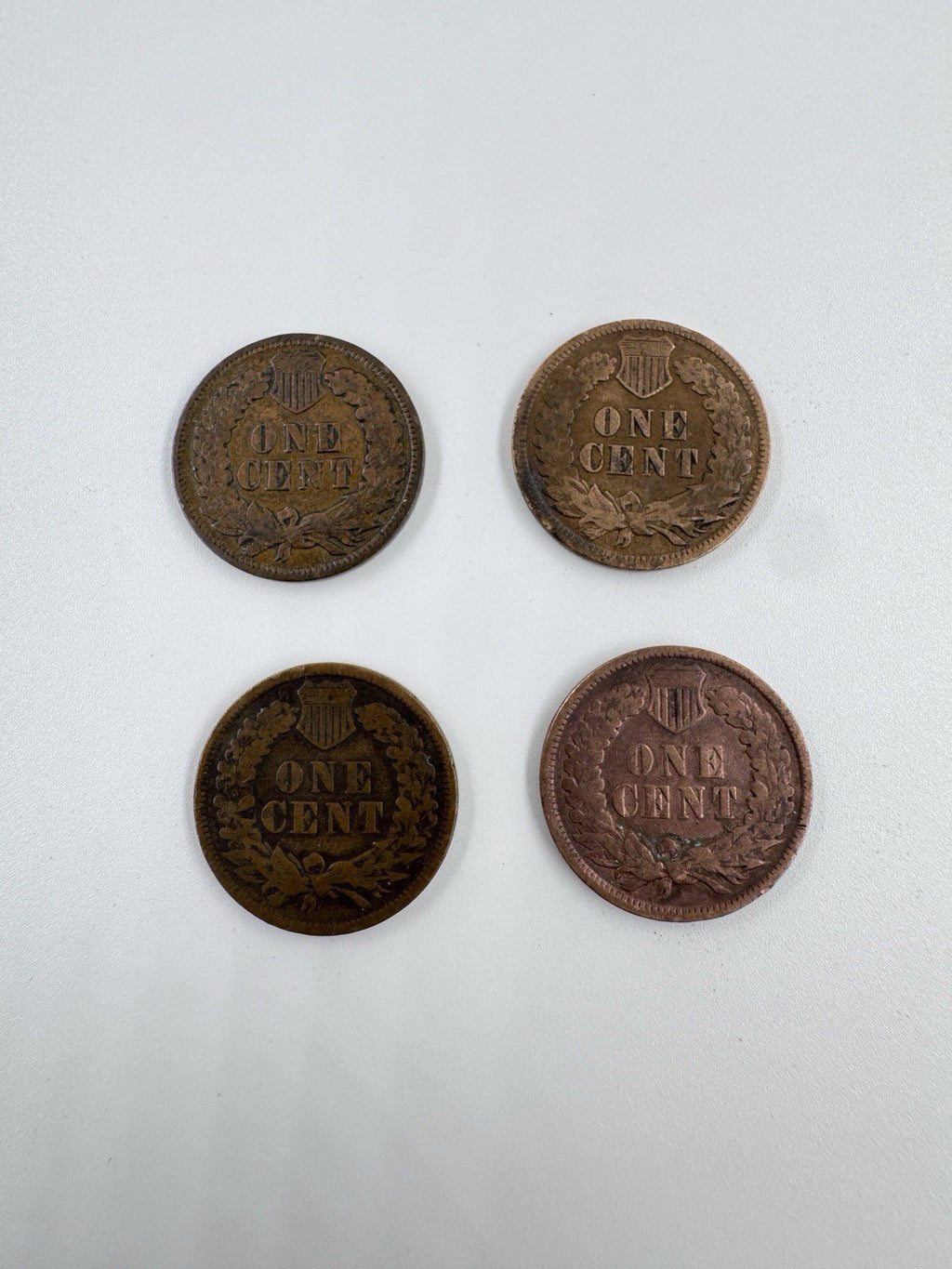 Lot Of 4 Indian Head Cents - Nice Circulated Coins - Kru’s Katch