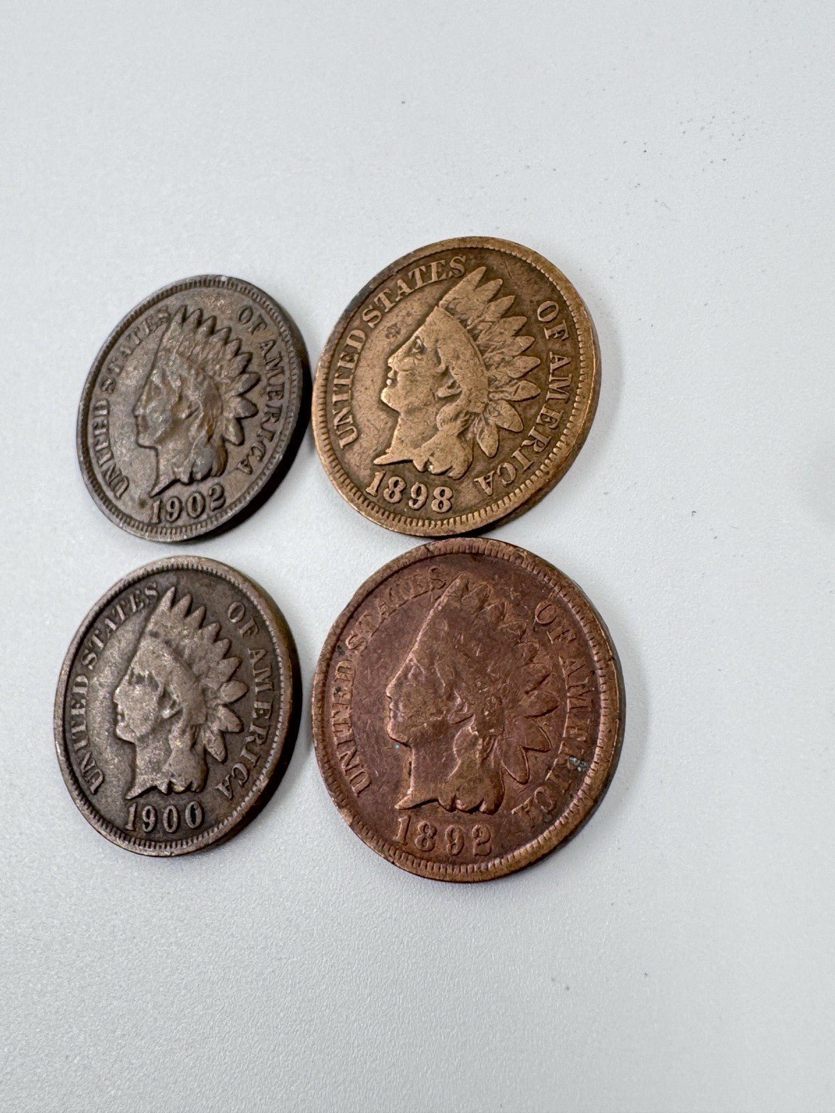 Lot Of 4 Indian Head Cents - Nice Circulated Coins - Kru’s Katch