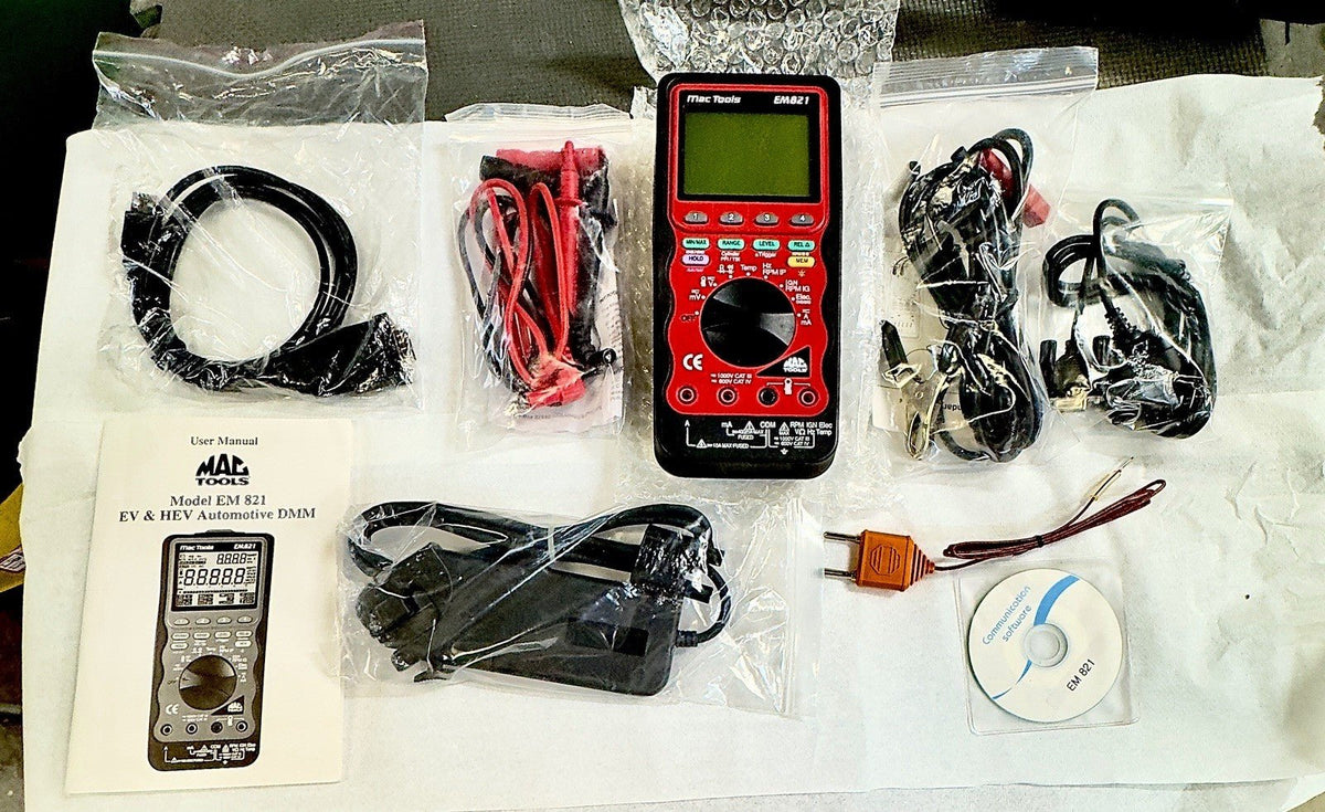 Mac Tools EM821 EV & HEV Automotive DMM Kit 1000V CAT III Multimeter w/ Accessor - Kru’s Katch