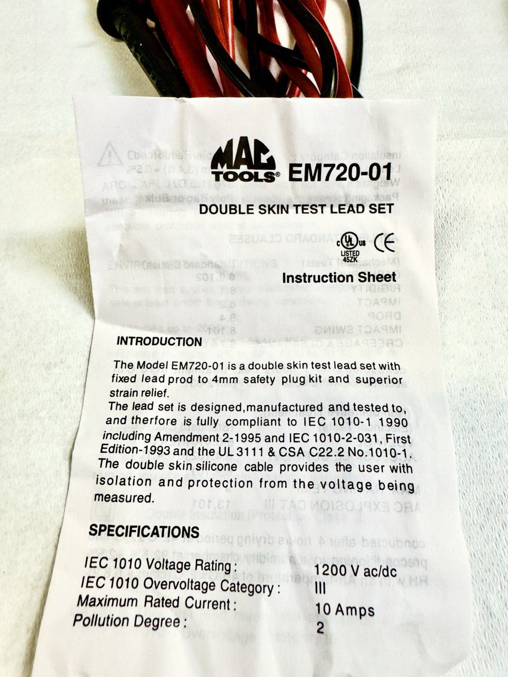Mac Tools EM821 EV & HEV Automotive DMM Kit 1000V CAT III Multimeter w/ Accessor - Kru’s Katch