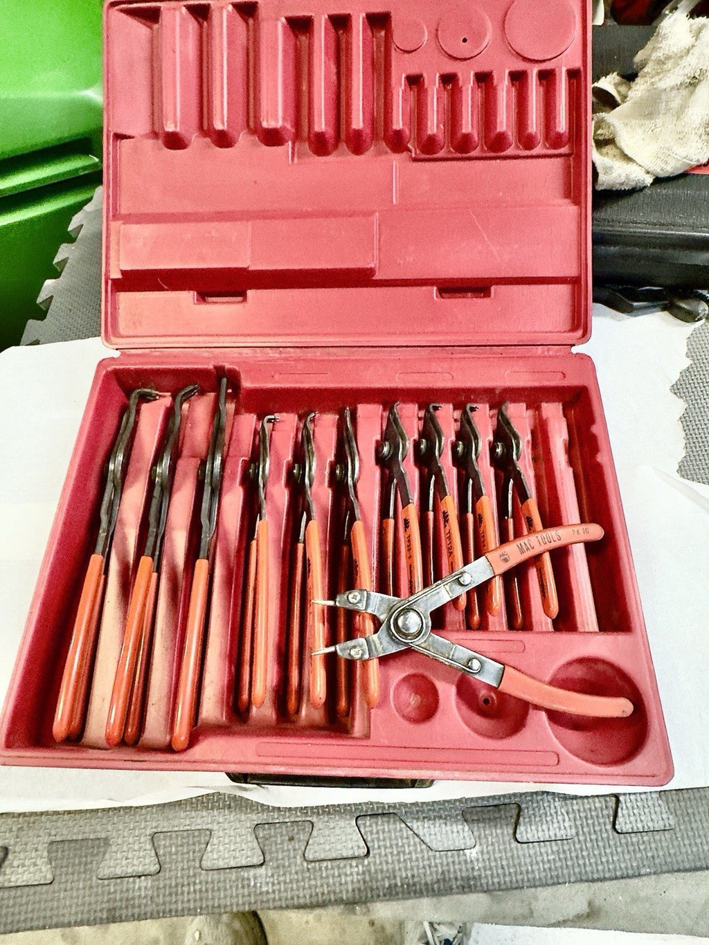 MAC Tools PK-250 11 pc Retaining Snap Ring Pliers Set Internal/External USA - Kru’s Katch