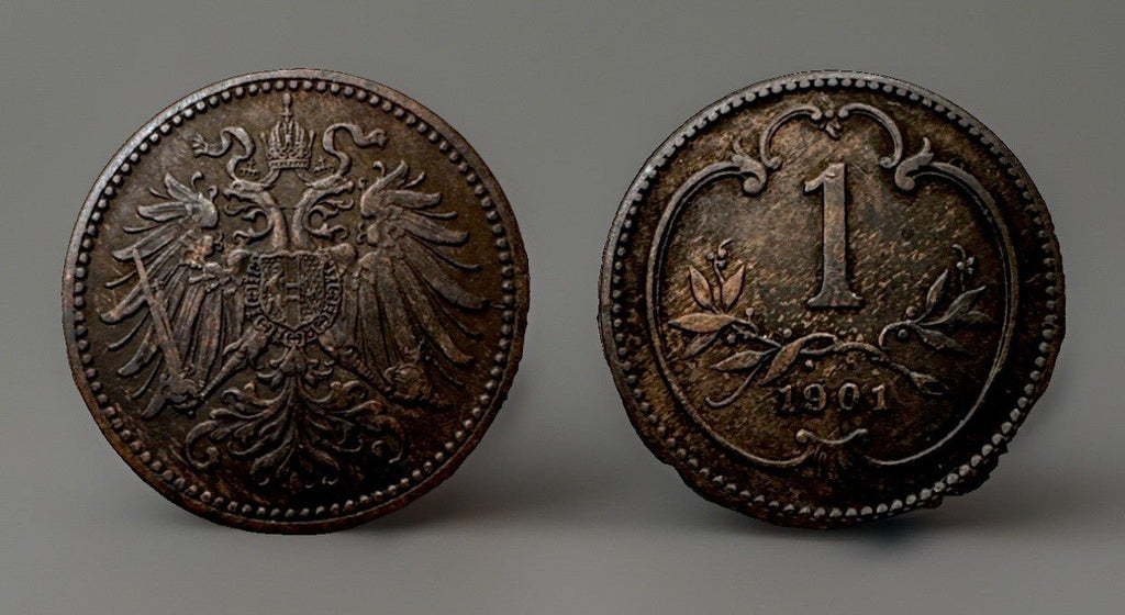 *SCARCE GEM AU! 1901 Austria 1 Heller KN# 2800 - Kru’s Katch