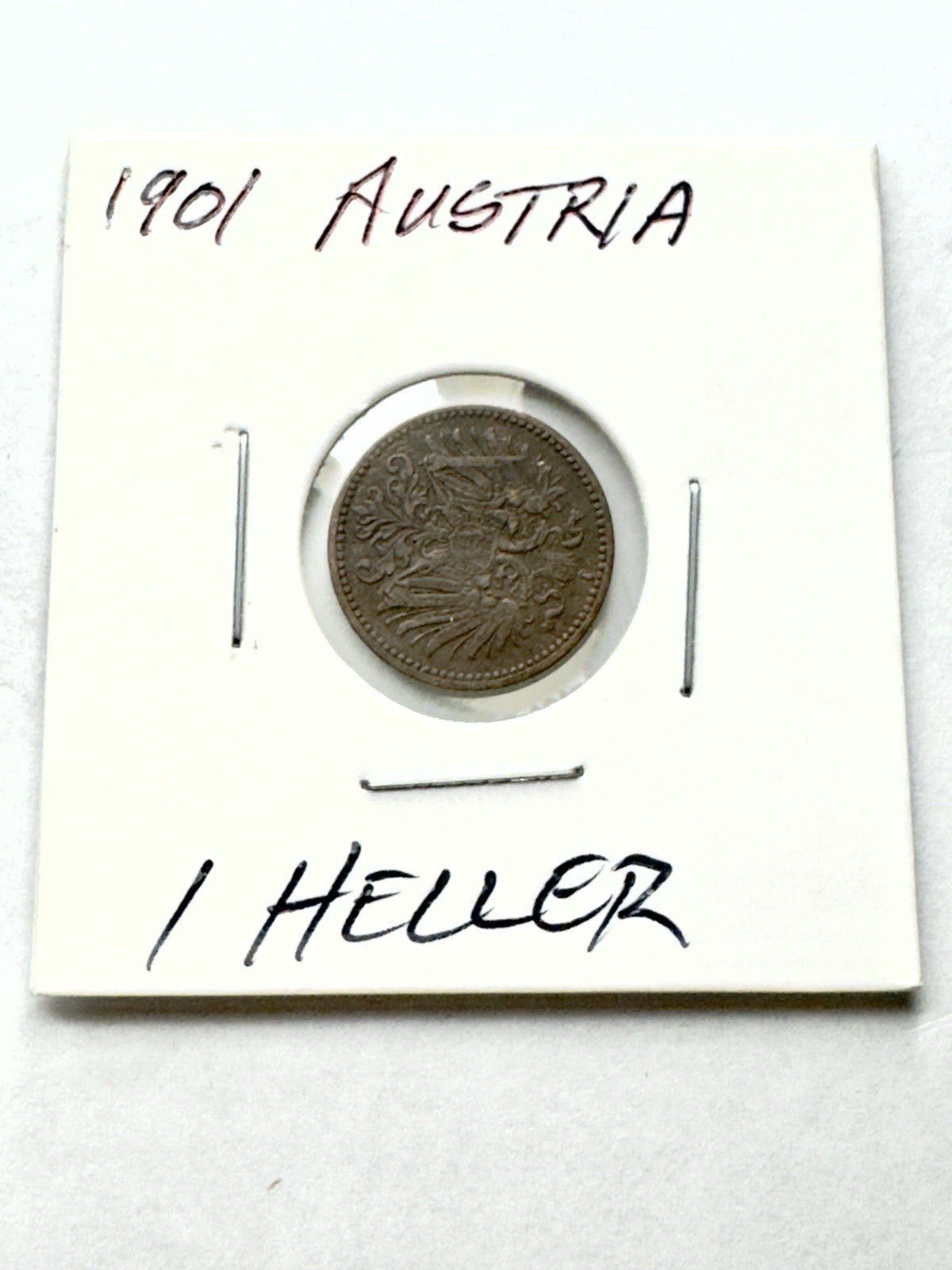 *SCARCE GEM AU! 1901 Austria 1 Heller KN# 2800 - Kru’s Katch