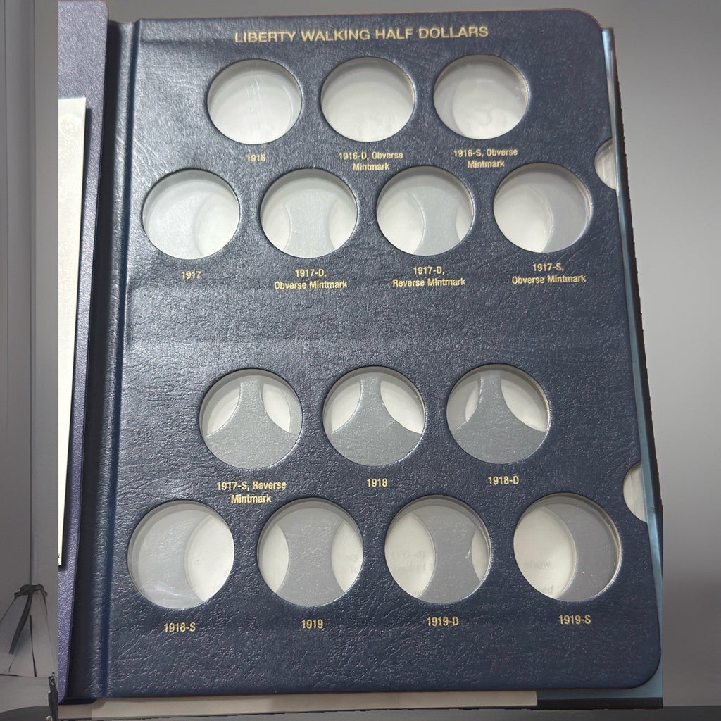 Whitman Classic Coin Album (Item #9125)-Walking Liberty Half Dollars (No Coins) - Kru’s Katch