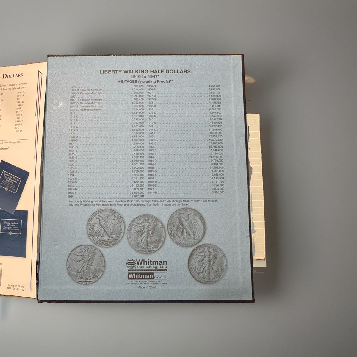 Whitman Classic Coin Album (Item #9125)-Walking Liberty Half Dollars (No Coins) - Kru’s Katch